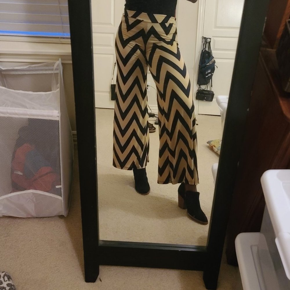 Chevron Flare Pants